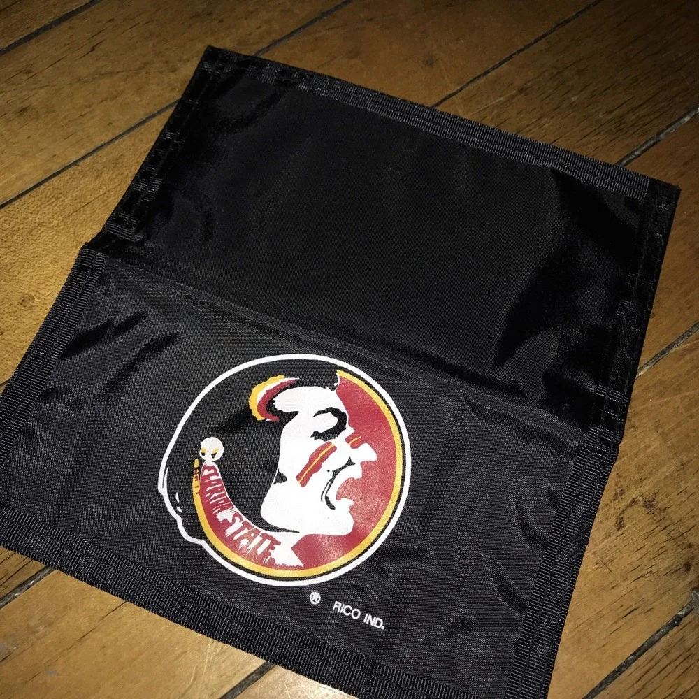 Florida State Seminoles Wallet‎ Checkbook Black With Logo